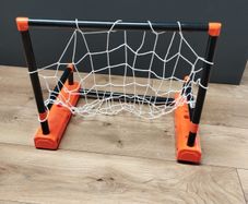 Indoor moving soccer goals