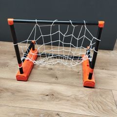 Indoor moving soccer goals