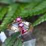 Antique 3 Stone Ruby Ring - 18ct Image 3