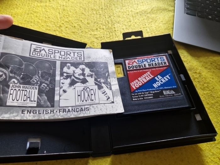 Ea Sports Double Header Hockey plus John Madden Football Arcade Retro Games Original