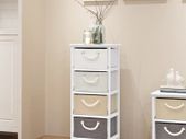 Storage Cabinet 4 Drawers Wood