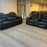 Leather Vancouver 3+2 Black Sofa Range Image 3