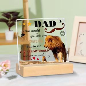 acrylic 10 cm gift for friend's with birthday card and gift bag