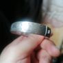 Vintage Engraved Silver Bangle Image 2