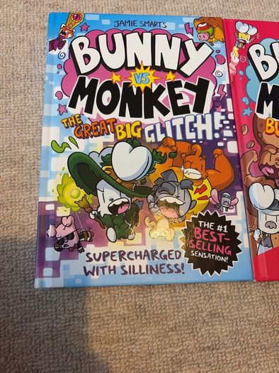 Bunny vs Monkey books