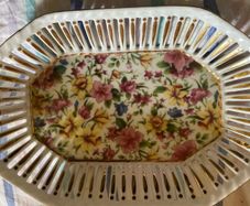 Past Times Pierced Floral Dish