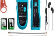 9 in 1 Network Cable Tester with Battery,Wire Tracker RJ45 RJ11 LAN Cable Toner Telephone Line Finder Cat5 Cat6 Ethernet Cable Tracer Kit Sensitivity-Adjust Continuity-Check for Cable Collation (FREE POSTAGE)