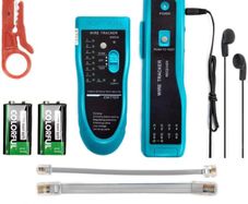 9 in 1 Network Cable Tester with Battery,Wire Tracker RJ45 RJ11 LAN Cable Toner Telephone Line Finder Cat5 Cat6 Ethernet Cable Tracer Kit Sensitivity-Adjust Continuity-Check for Cable Collation (FREE POSTAGE)