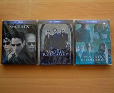 The Matrix 1-3 Blu Ray Steelbooks
