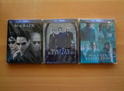 The Matrix 1-3 Blu Ray Steelbooks