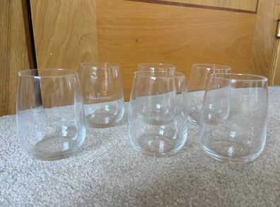 A Set of 6 Brand New S. Pellegrino Glasses