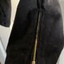 New Look Petite Black Jacquard Ankle-Zip Trousers Image 9