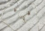 Sterling Silver Pendant and Earrings
