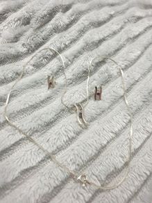 Sterling Silver Pendant and Earrings