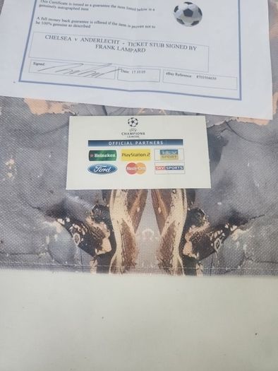 frank lampard signed ticket