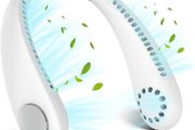 NEW SALE | Portable Hanging Neck Fan, Bladeless Mini Neck Fan with 360 Degree Airflow, 3-Speed Hands-Free Personal Fan Rechargeable Wearable Fan Cooling Quiet for Home Office Travel Sports Outdoor, White