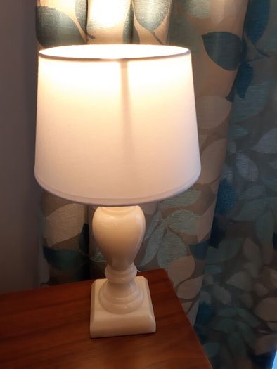 Vintage Marble Bedside Table Lamps