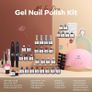 FREE SHIPPING 28 Colors Fall Winter Gel Nail Polish Set with Lamp Starter Kit No Wipe Base & Top Coat Bond Primer Image 5