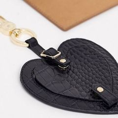 Genuine Leather Heart Luggage Rag