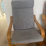 Ikea poang chairs and footstool Image 3