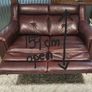 leather sofa in great condition! Image 3