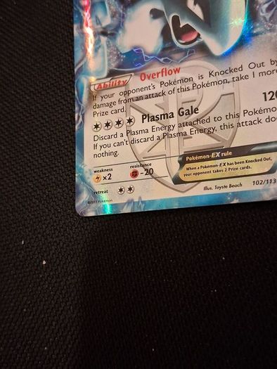 Pokemon Card : Lugia Ex 102 Team Plasma
