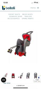 Childs Bike Seat - Mr Fox