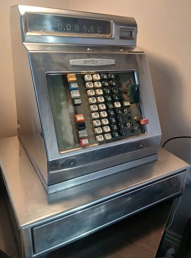 vintage sweda cash register