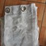 Silver/Grey Voile Pattern Curtains Image 2