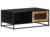 Coffee Table 90x50x35 cm Rough Mango Wood