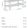 Ikea Tjusig shoe rack, brand new in box Image 3