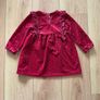 Red velvet Girls Dress 12-18m Image 2