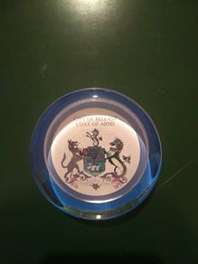 Paperweight. City of Belfast coat of arms.