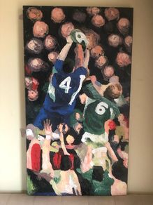 Irish Rugby Painting on canvas