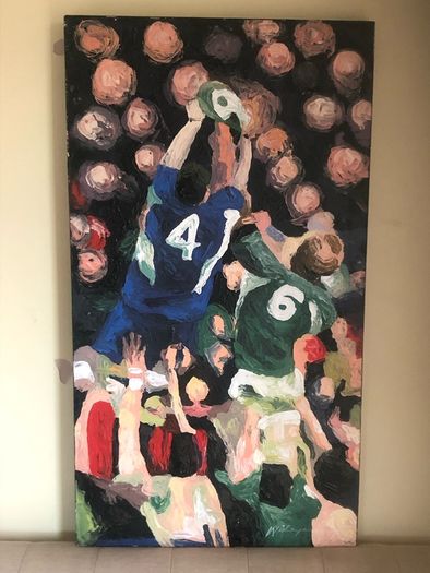 Irish Rugby Painting on canvas