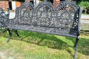 Bench Cast Iron Crown Large Black CH R 714 B