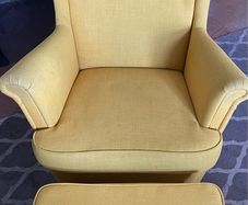 Ikea Strandmon Armchair and footstool