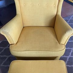 Ikea Strandmon Armchair and footstool