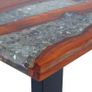 Coffee Table Teak Resin 100x50 cm Image 10