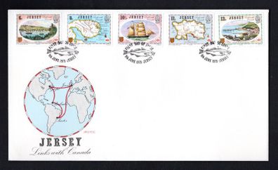 1978 Jersey Links with Canada Commemorative Stamps First Day Cover (FDC)