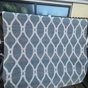 Well Thread Rugs of Distinction Vienna trellis teal large beautiful rug brand NEW