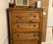 Large solid wood chest of drawers