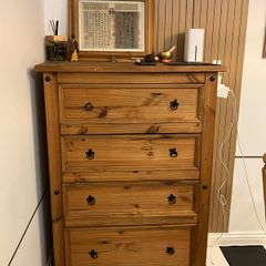 Large solid wood chest of drawers