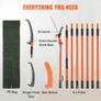Manual Pole Saw, 2.2-8.2 m Extendable Tree Pruner, Sharp Steel Blade and Scissors High Branches Trimming, Branch Trimmer with Lightweight 2.4 m Fiberglass Handles, for Pruning Palms and Shrubs Image 8