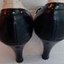 high heels black/white leather Image 7