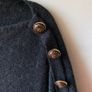 Mint Velvet Charcoal Grey Cashmere Blend Asymmetric Poncho Knit - One Size Image 4