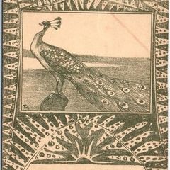 Lovely Original Antique Postcard "Always Drink VanHouten's Cocoa" 1910 approx.