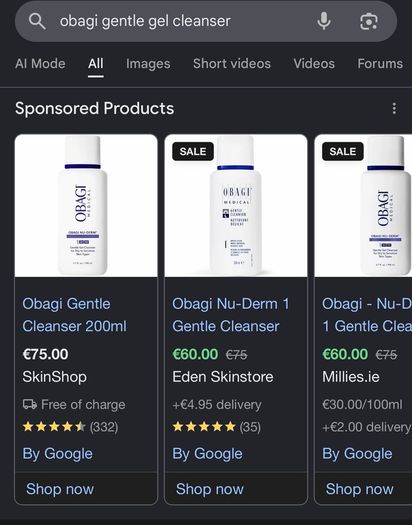 Premium Skin Care - Gel Cleanser and Cream