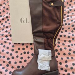 Glossy Brand Brand New Brown Knee Boots
