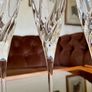 Vintage Italian Lead Free Crystal Champagne Flutes RCR x 5 Image 9
